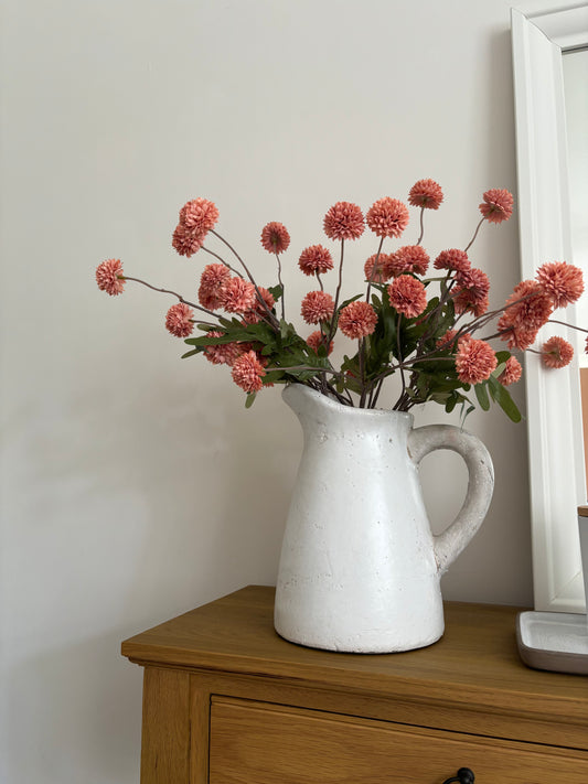 Faux Chrysanthemum Flower - Peach