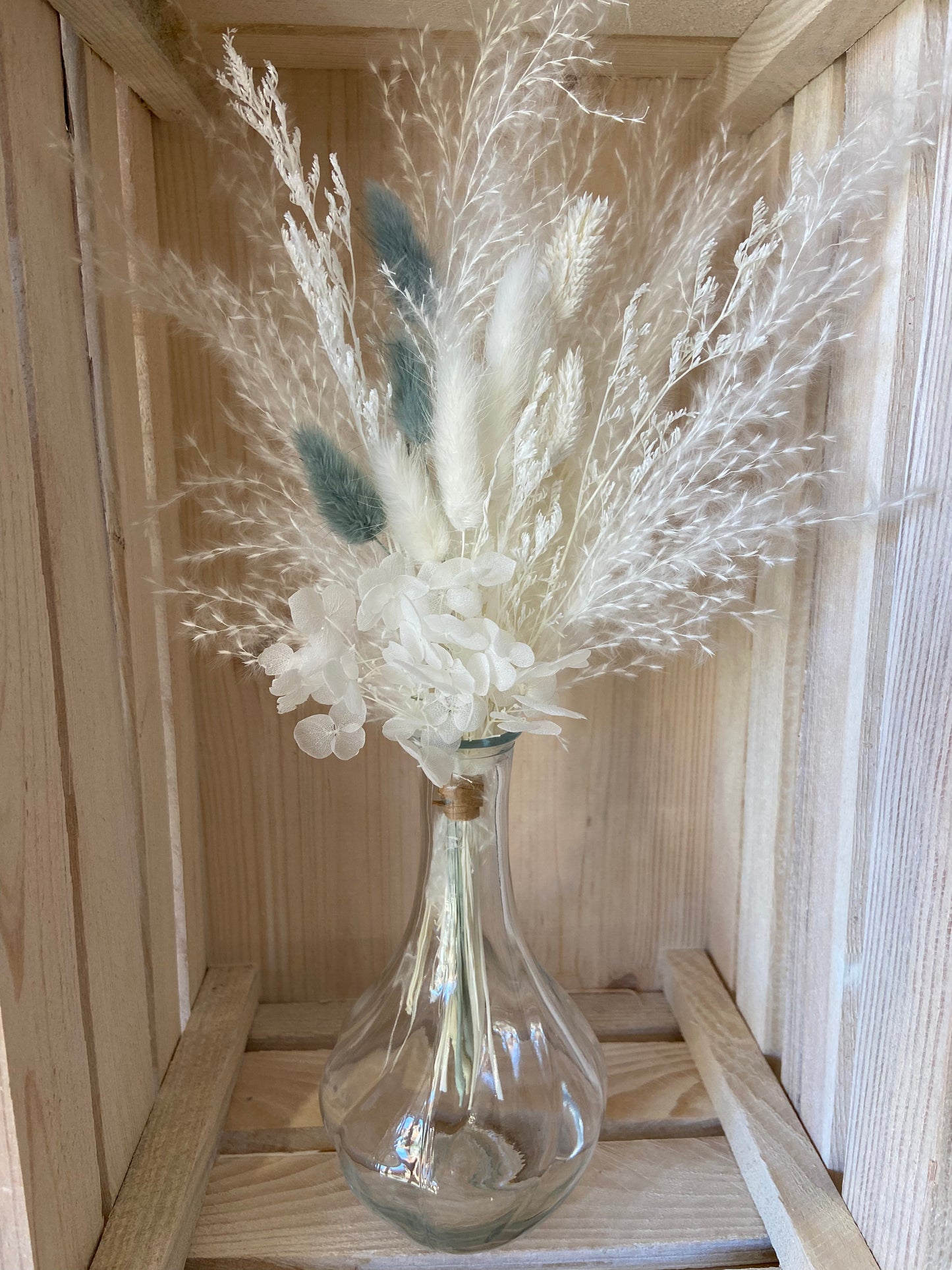 White & Grey Vase Topper