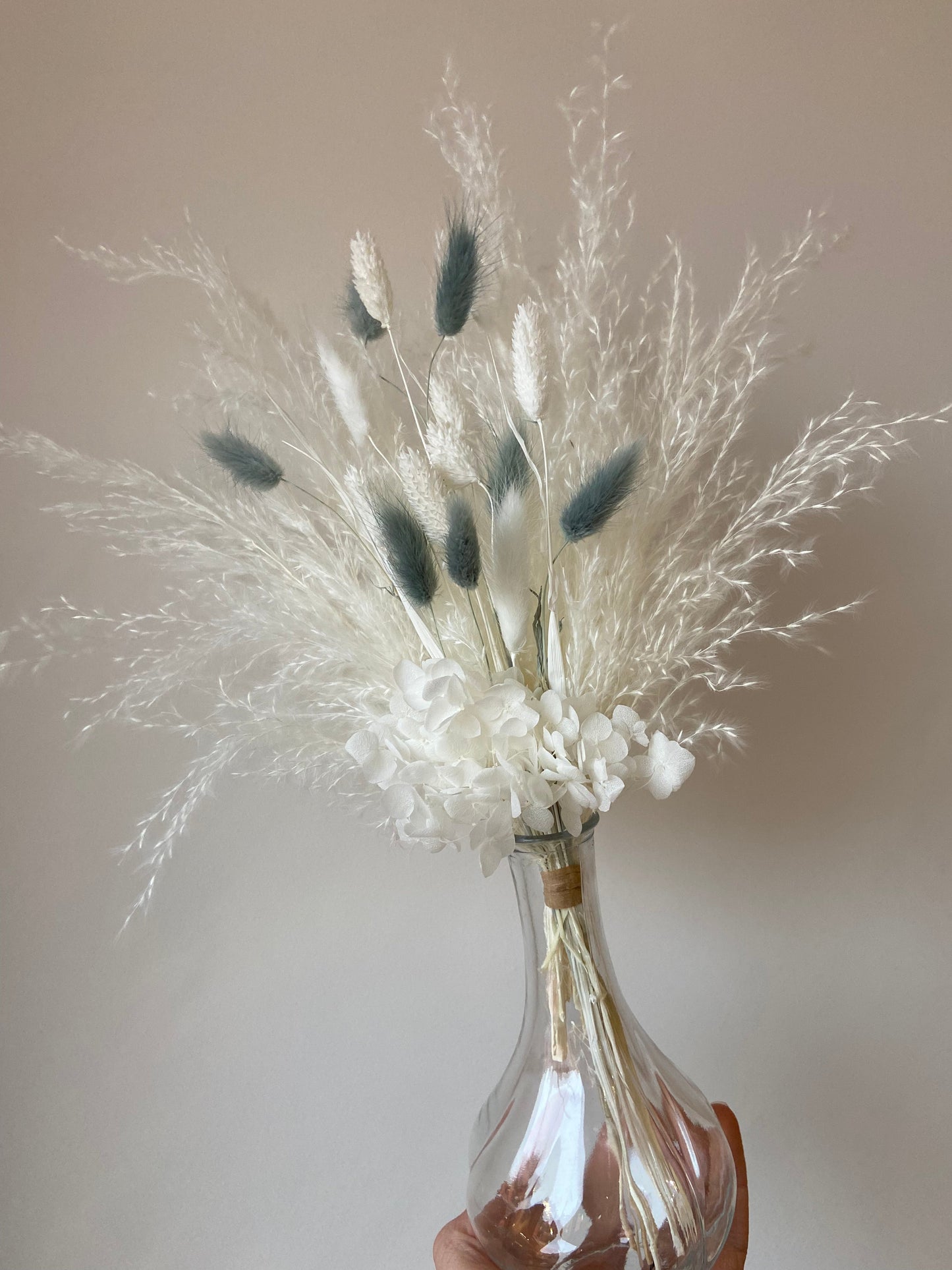 White & Grey Vase Topper